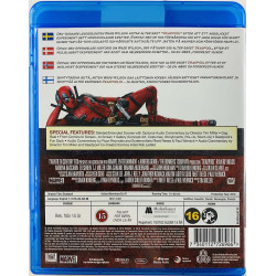 Blu-ray - Elokuva  Deadpool  kansi EX levy EX BLU-RAY DISC