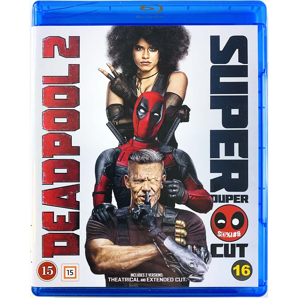 Blu-ray - Elokuva  Deadpool 2  kansi EX levy EX BLU-RAY DISC