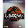 Blu-ray - Elokuva  Jurassic Park Ultimate Trilogy 3 Blu-ray  kansi EX- levy EX BLU-RAY DISC
