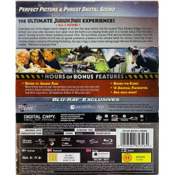 Blu-ray - Elokuva  Jurassic Park Ultimate Trilogy 3 Blu-ray  kansi EX- levy EX BLU-RAY DISC