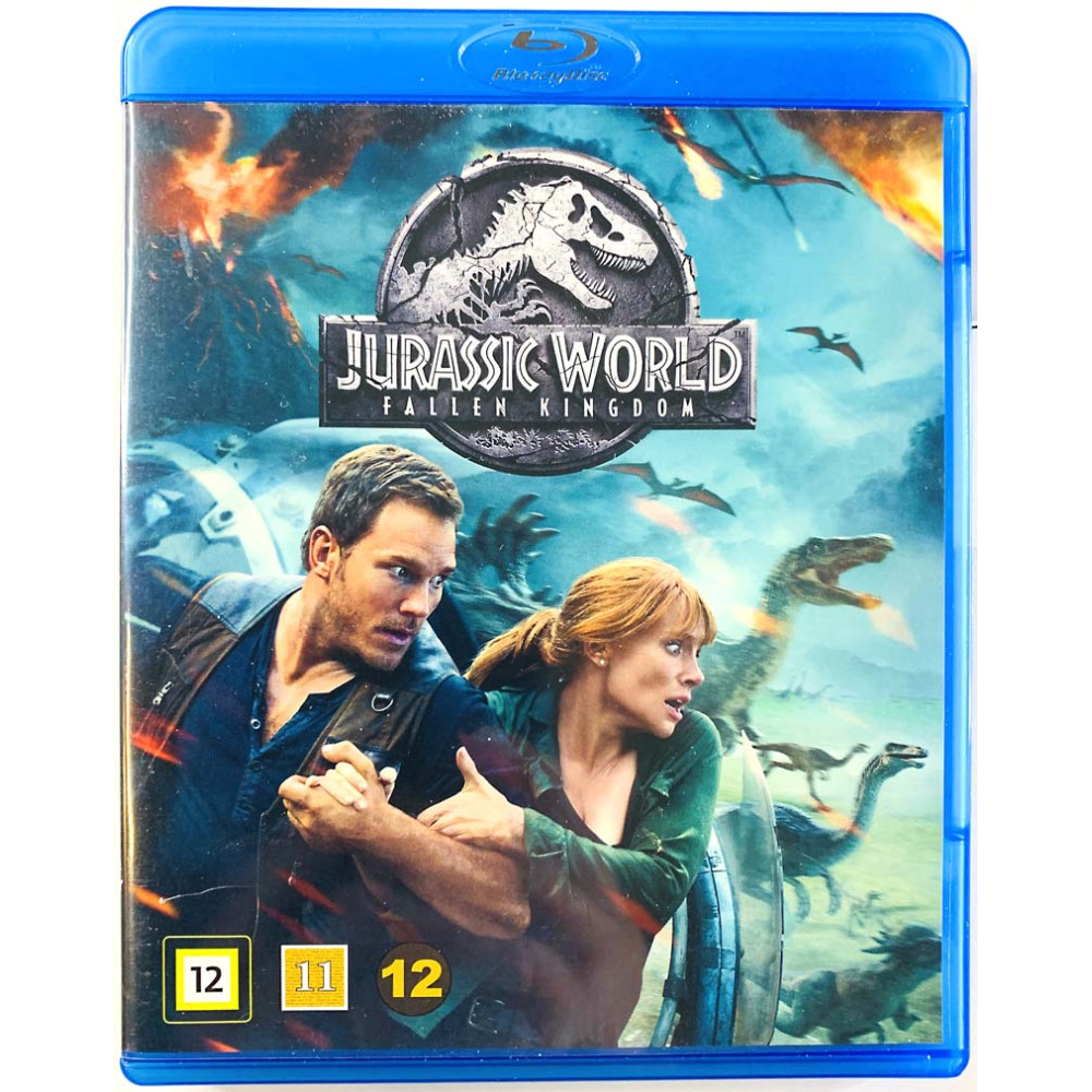 Blu-ray - Elokuva  Jurassic World Fallen Kingdom Blu-ray  kansi EX levy EX BLU-RAY DISC