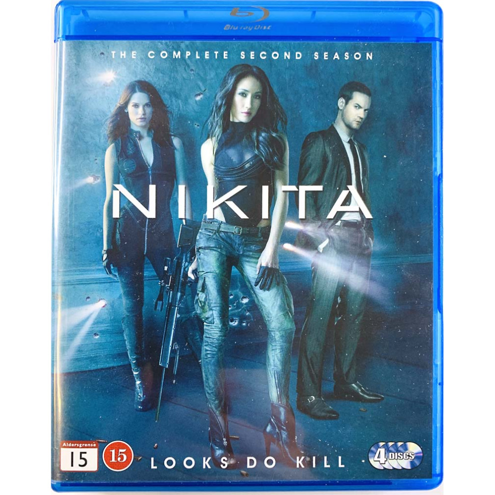 Blu-ray - Elokuva  Nikita kausi 2, 4 Blu-ray  kansi EX levy EX BLU-RAY DISC