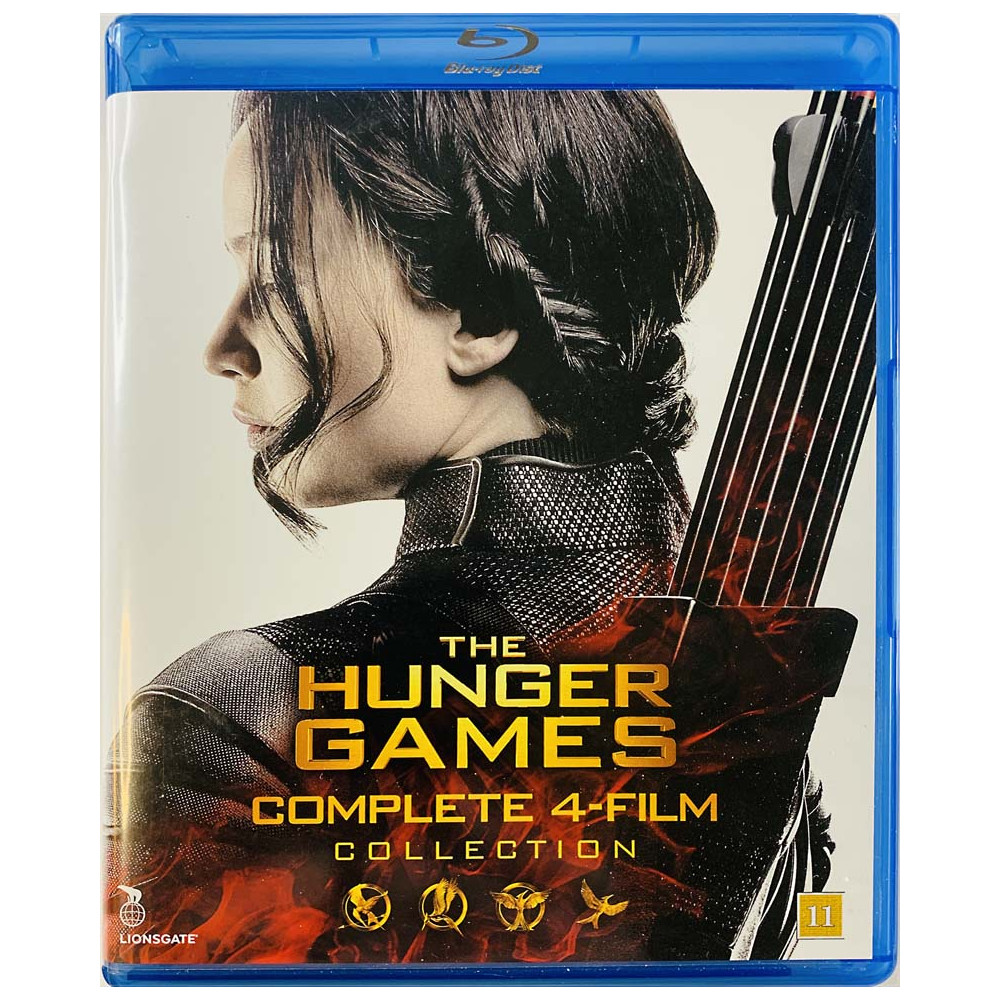 Blu-ray - Elokuva  Nälkäpeli the Hunger Games complete 4 Blu-ray  kansi EX levy EX BLU-RAY DISC