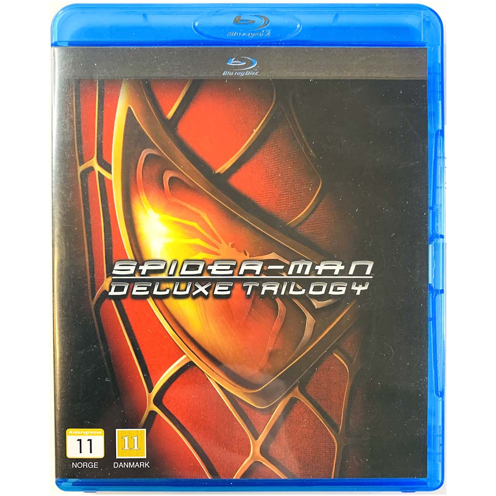 Blu-ray - Elokuva  Spider-Man deluxe trilogy 3 Blu-ray  kansi EX levy EX BLU-RAY DISC