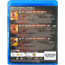 Blu-ray - Elokuva  Spider-Man deluxe trilogy 3 Blu-ray  kansi EX levy EX BLU-RAY DISC