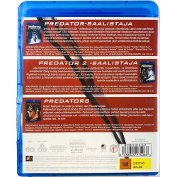 Blu-ray - Elokuva  Predator trilogia 3 Blu-ray  kansi EX levy EX BLU-RAY DISC