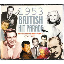 Britain’s Greatest Hits volume 2 CD British Hit Parade 1953 3CD  kansi EX levy EX Käytetty CD