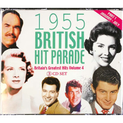 Britain’s Greatest Hits volume 4 part 1 CD British Hit Parade 1955 jan-july 3CD  kansi EX levy EX Käytetty CD