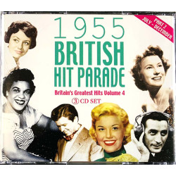 Britain’s Greatest Hits volume 4 part 2 CD British Hit Parade 1955 july-dec. 3CD  kansi EX levy EX Käytetty CD