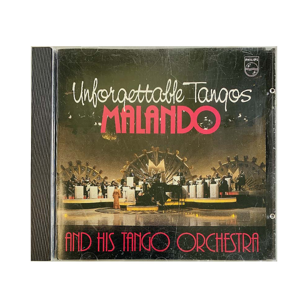Malando and his Tango Orchestra CD Unforgettable Tangos  kansi EX levy EX Käytetty CD
