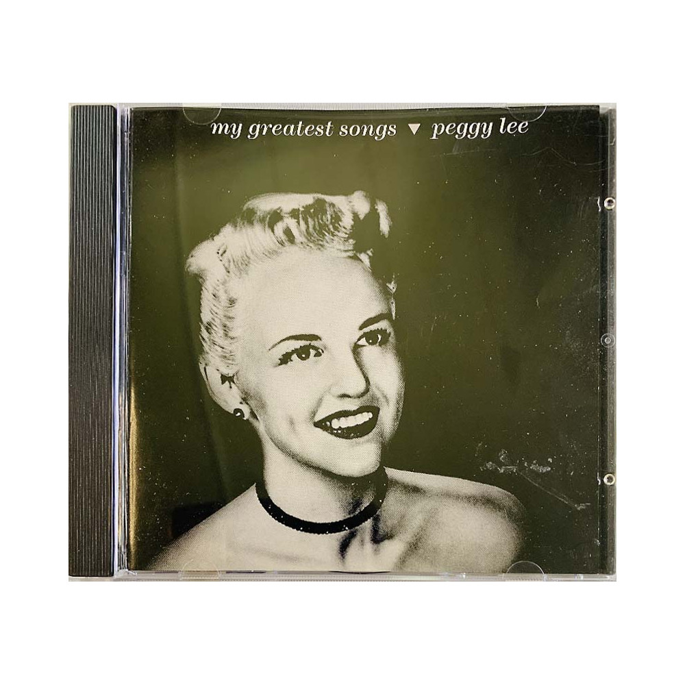 Lee Peggy CD My greatest songs  kansi EX- levy EX Käytetty CD