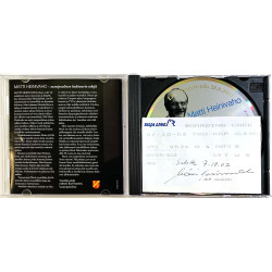 Heinivaho Matti CD Live Tampere-talo 28.8.2001  kansi EX levy EX Käytetty CD