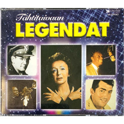 Piaf, Mancini, Fitzgerald, Sinatra ym. CD Tähtitaivaan legendat 4CD  kansi EX levy EX Käytetty CD