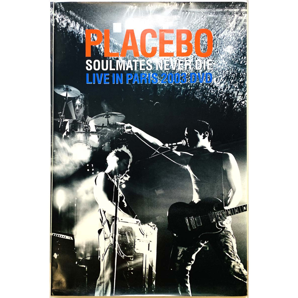 Placebo, Live in Paris 2003 juliste Promo poster 51cm x 75cm kunto EX JULISTE