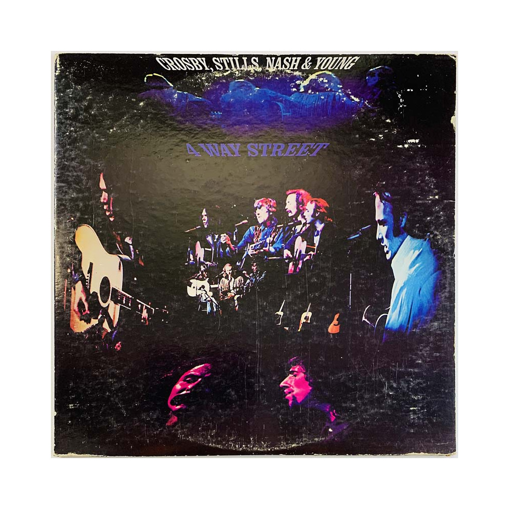 Crosby, Stills, Nash & Young LP 4 Way Street 2LP  kansi VG levy EX- Käytetty LP