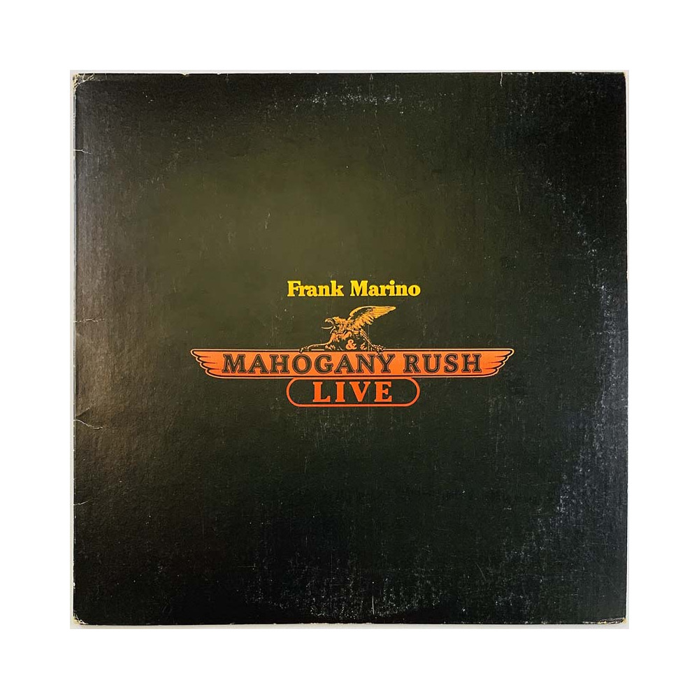 Marino Frank & Mahogany Rush LP Live  kansi VG+ levy EX Käytetty LP
