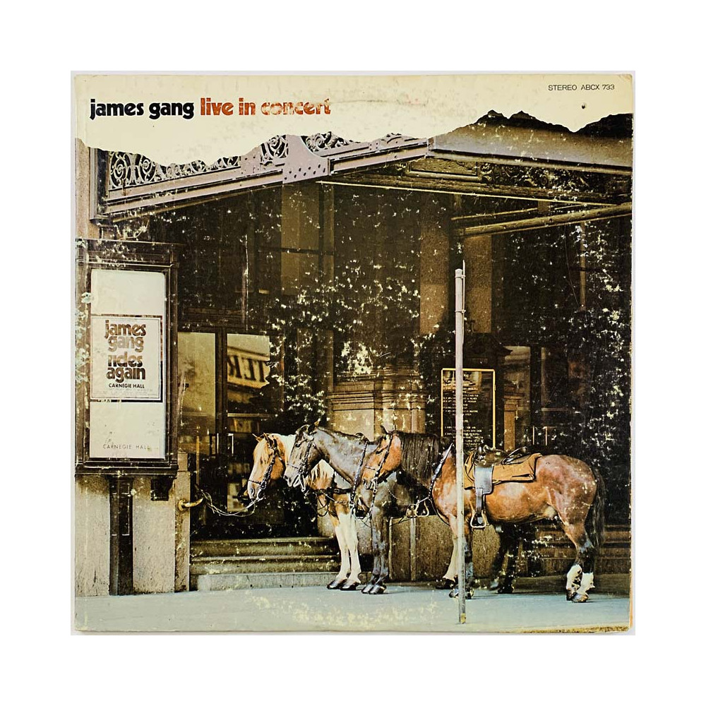 James Gang LP Live In Concert  kansi VG levy EX- Käytetty LP