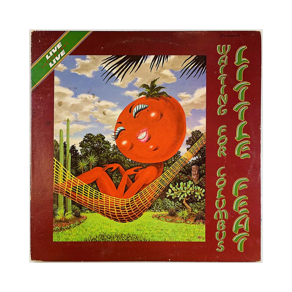 Little Feat LP Waiting for Columbus mukana sides 1 ja 2  kansi EX levy EX Käytetty LP