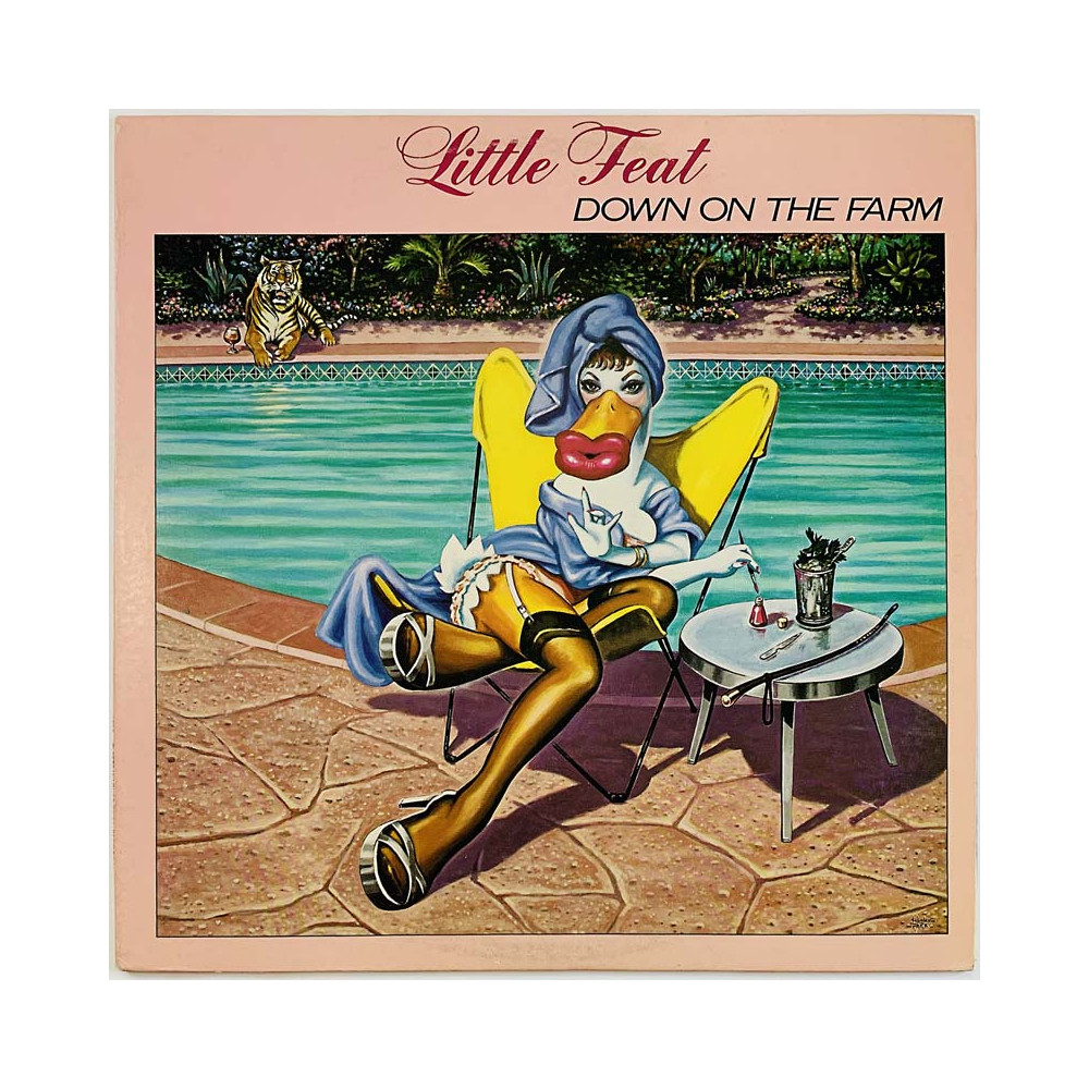 Little Feat LP Down on the farm  kansi EX- levy EX Käytetty LP