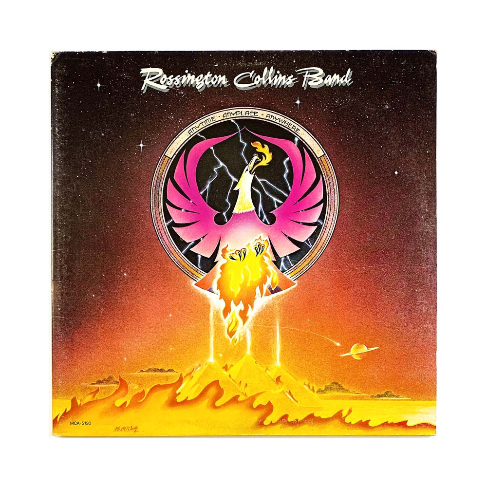 Rossington Collins Band LP Anytime, Anyplace, Anywhere  kansi VG+ levy VG+ Käytetty LP