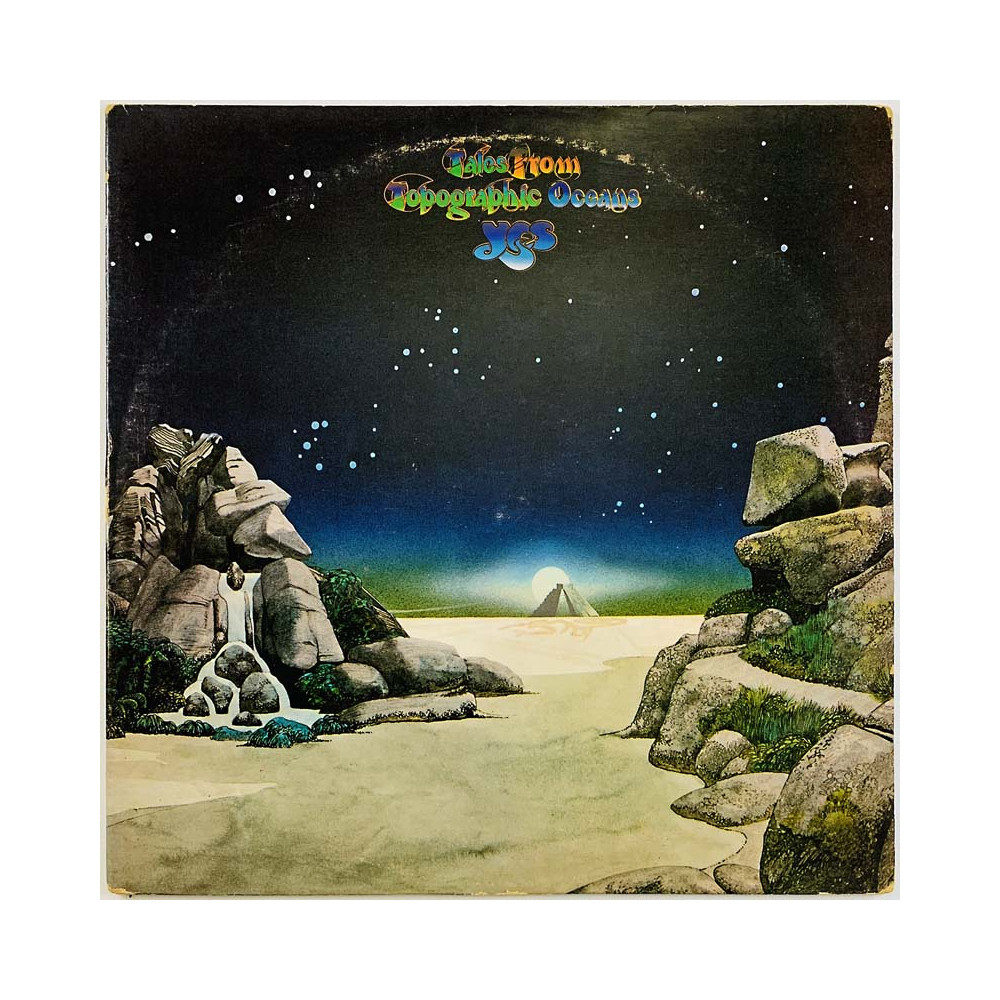 Yes LP Tales from topographic oceans 2LP  kansi VG levy EX- Käytetty LP