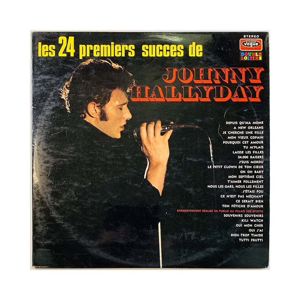 Hallyday Johnny LP les 24 premiers succes de 2LP  kansi VG+ levy EX Käytetty LP