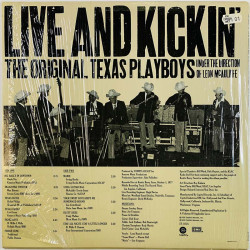 Original Texas Playboys LP Live & Kickin'  kansi EX levy EX Käytetty LP