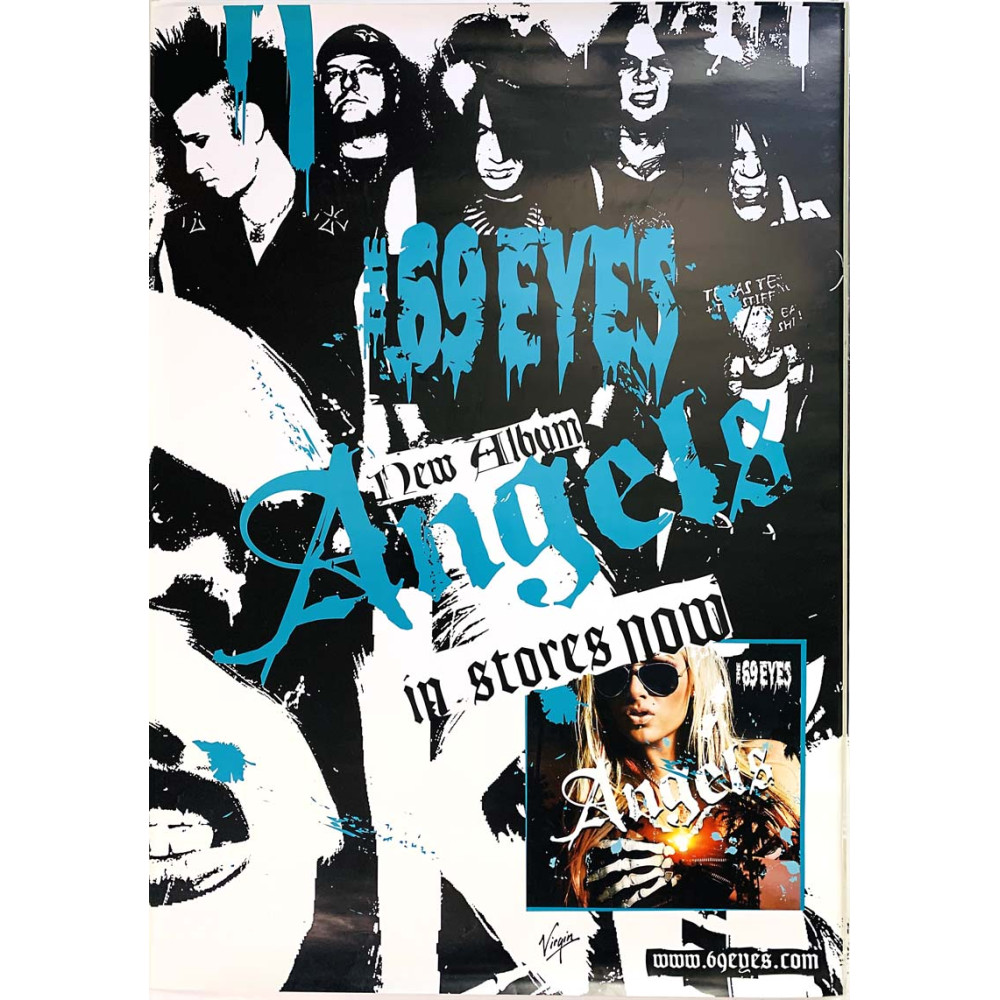 69 Eyes - Angels 2007  Promo poster 50cm x 70cm Begagnat Poster