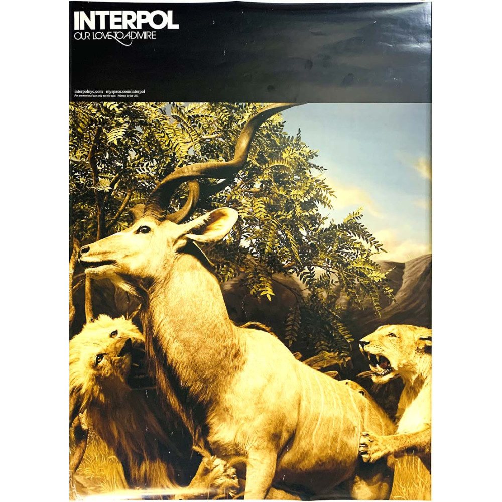 Interpol – Our Love To Admire juliste Promo poster 51cm x 70cm kunto EX- JULISTE