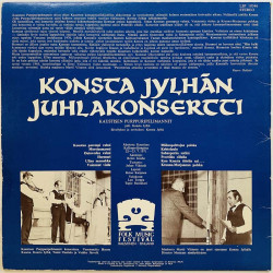 Konsta Jylhä LP Konsta Jylhän Juhlakonsertti  kansi VG levy VG Käytetty LP