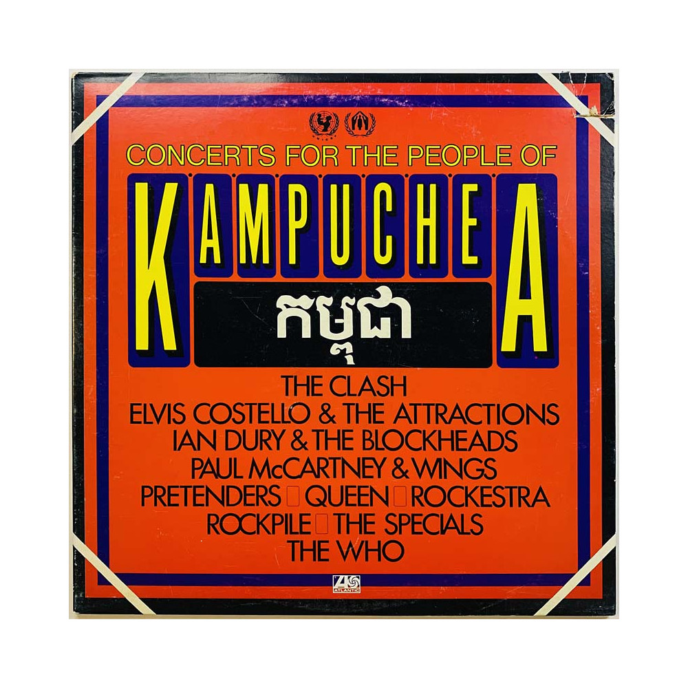 Queen, Clash, The Who ym. LP Concerts for the people of Kampuchea 2LP  kansi VG- levy EX Käytetty LP
