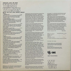 Teddy Wilson & Ove Lind Swing Group 1970 SNTF 618 Swedish jazz my way Begagnat LP
