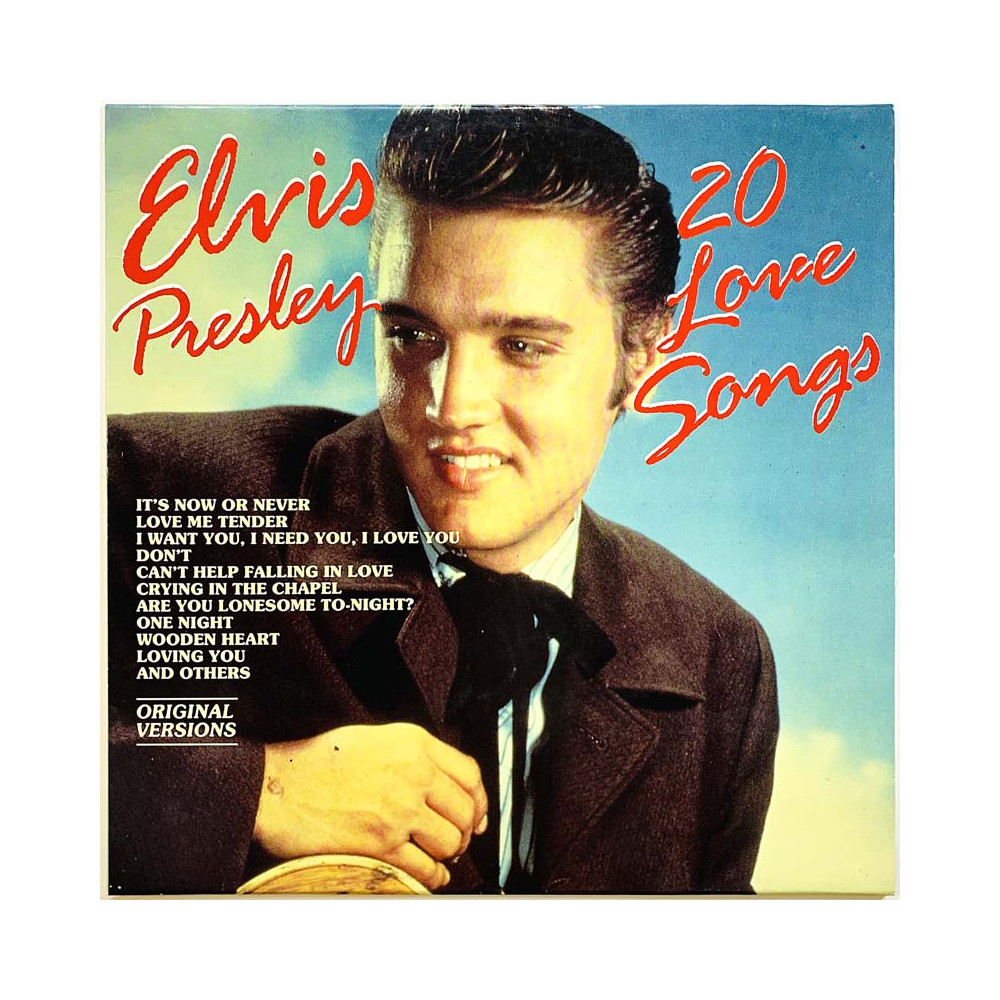 Elvis 1982 LP 6187111 20 Love Songs Begagnat LP