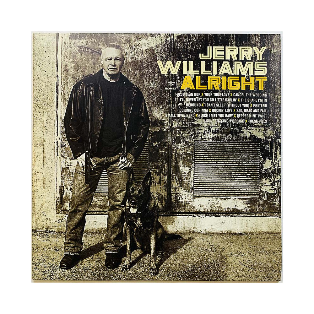 Williams Jerry LP Alright  kansi EX levy EX Käytetty LP