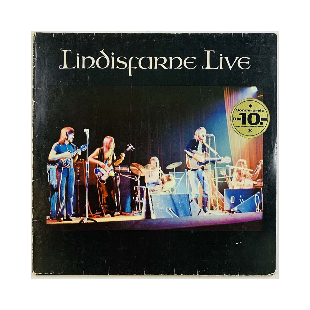 Lindisfarne LP Live  kansi VG levy EX- Käytetty LP