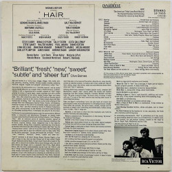 Broadway Cast LP Hair - The American Tribal Love-Rock Musical  kansi EX levy EX Käytetty LP
