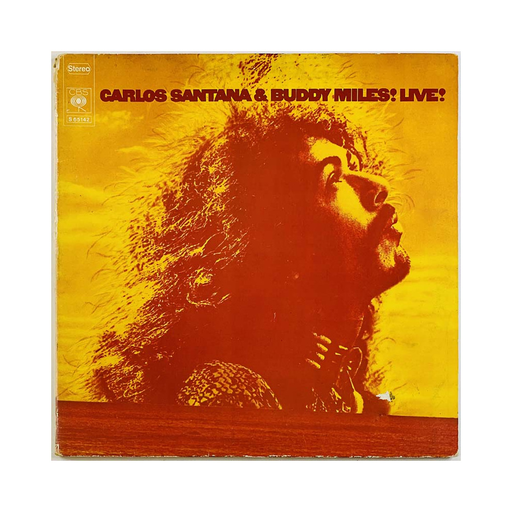 Santana Carlos & Buddy Miles LP Live!  kansi VG levy VG+ Käytetty LP