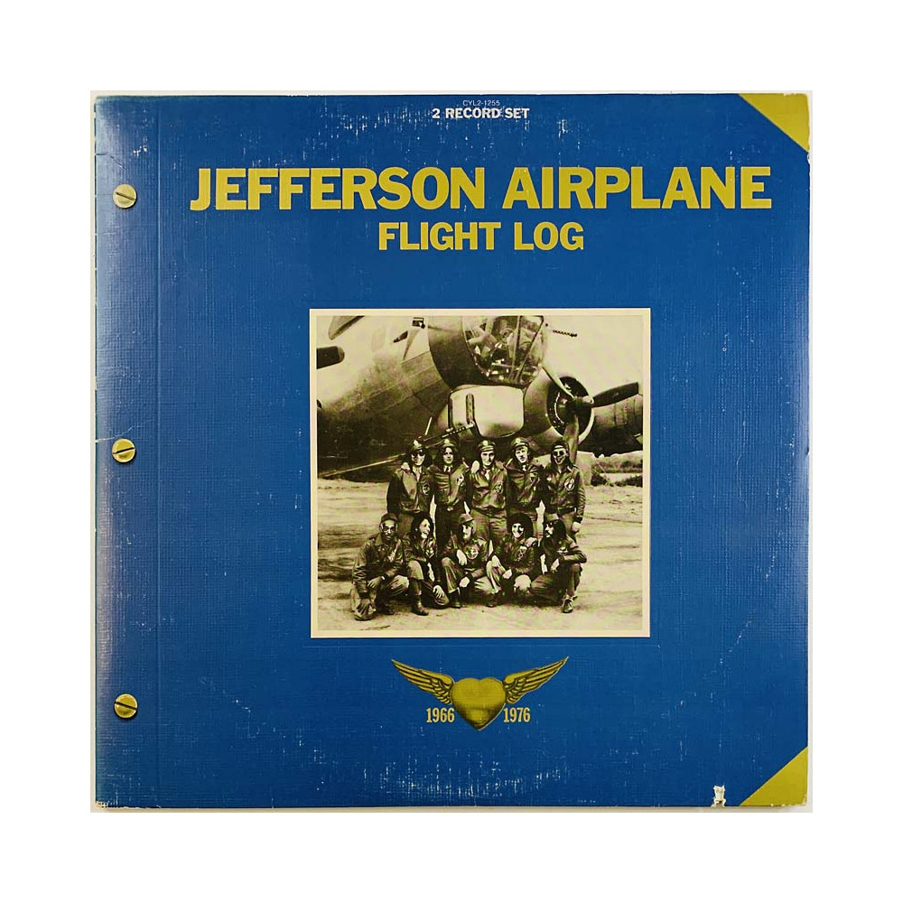 Jefferson Airplane LP Flight Log 2LP  kansi VG+ levy VG+ Käytetty LP