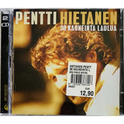 Hietanen Pentti CD 38 kauneinta laulua 2CD  kansi EX levy VG+ Käytetty CD