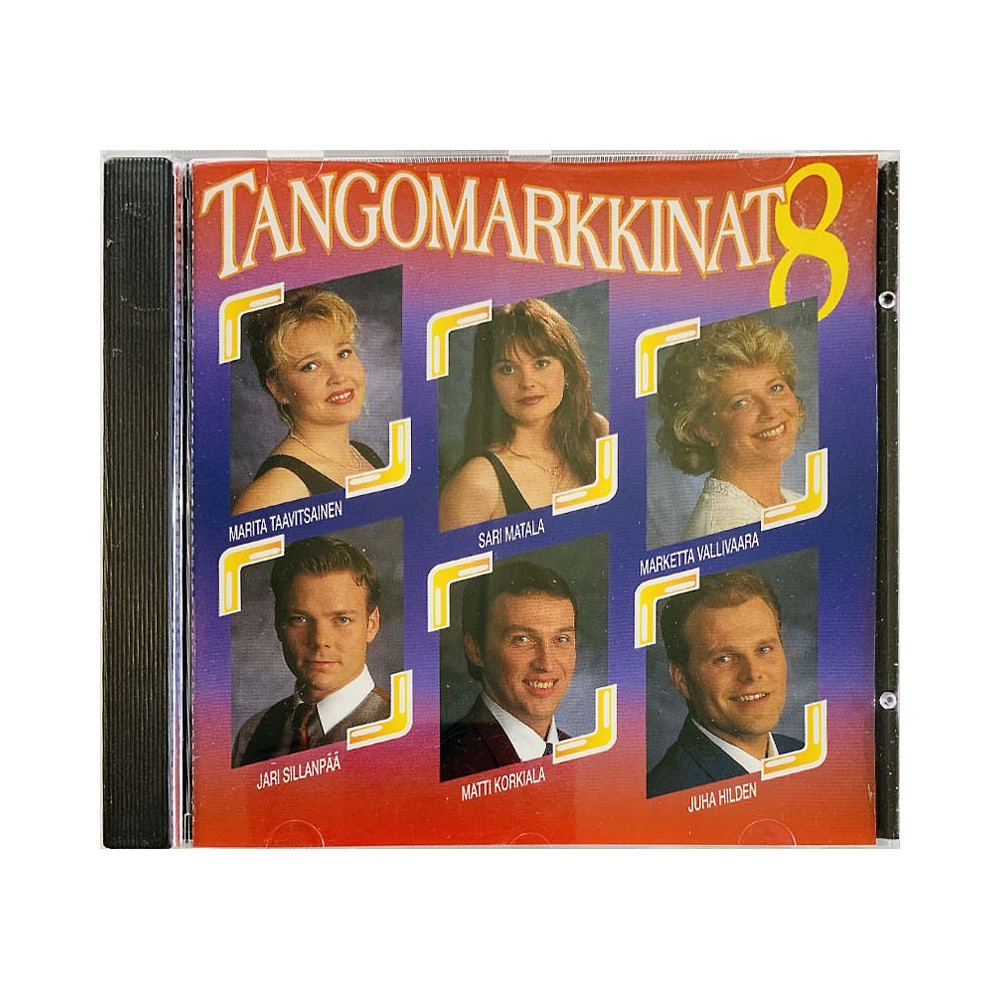 Marita Taavitsainen, Jari Sillanpää, Sauli Lehtonen ym. CD Tangomarkkinat 8  kansi EX levy EX Käytetty CD