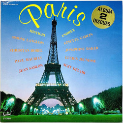 Simone Langlois, Ginette Garcin ym. LP Paris 2LP  kansi EX levy EX LP