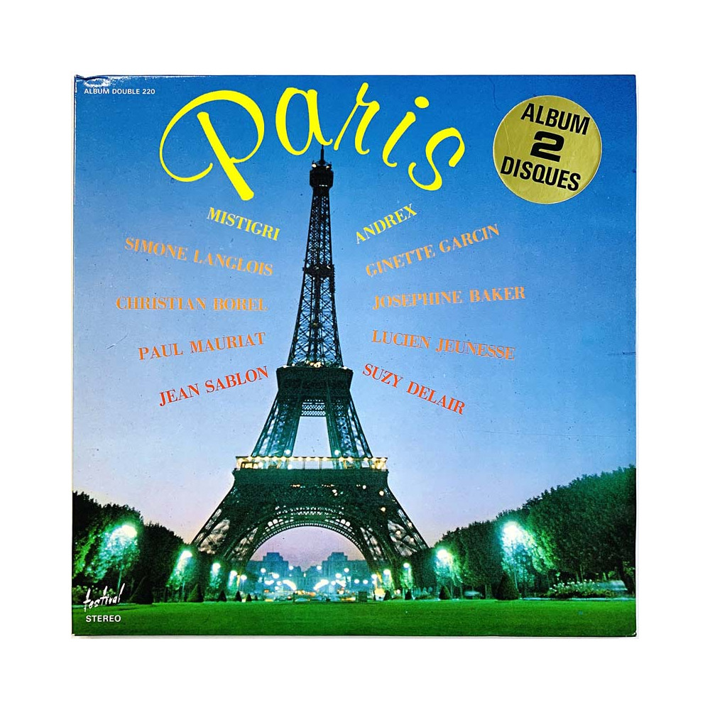 Simone Langlois, Ginette Garcin ym. LP Paris 2LP  kansi EX levy EX LP