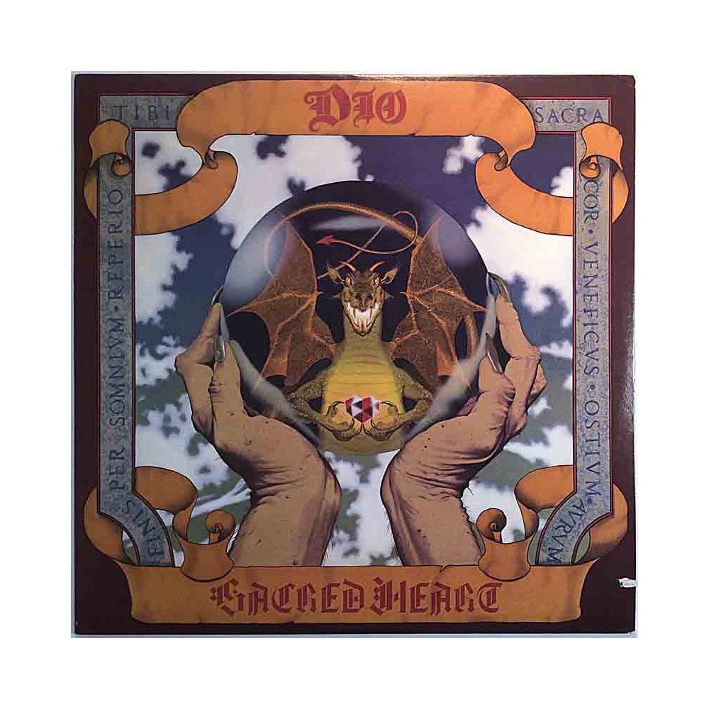 Dio LP Sacred Heart  kansi EX levy EX Käytetty LP
