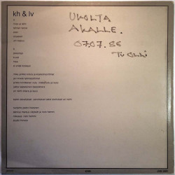 Kumma Heppu & Lopunajan Voidellut LP Taivas Ja Maa  kansi VG levy EX Käytetty LP