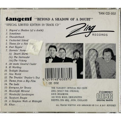 Tangent Shadows tribute CD Beyond A Shadow Of A Doubt  kansi EX levy EX Käytetty CD