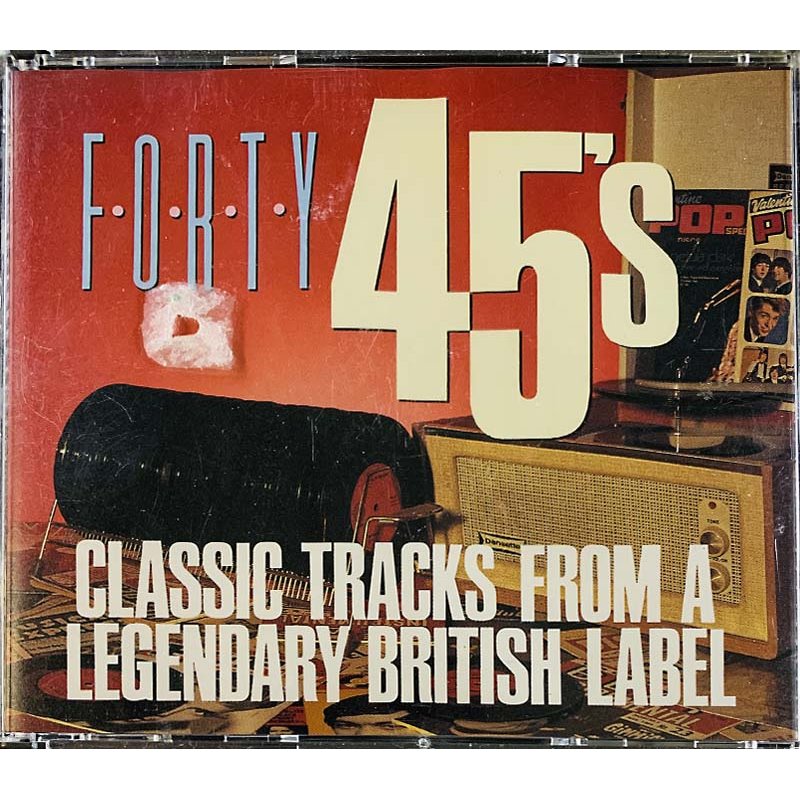 Sorrows, Searchers, Donovan ym. CD Forty 45’S classic tracks from a legendary Brit. 2CD  kansi EX levy EX Käytetty CD