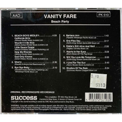 Vanity Fare CD Beach Party  kansi EX levy EX Käytetty CD
