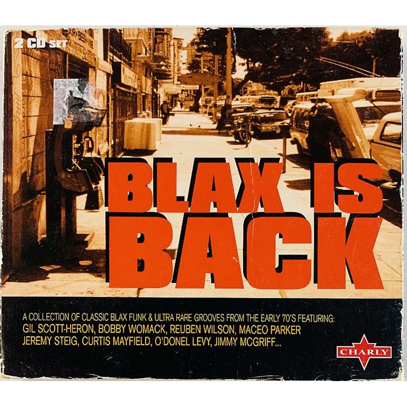 Impressions, Curtis Mayfield, Meters ym. CD Blax Is Back 2CD  kansi VG+ levy VG+ Käytetty CD