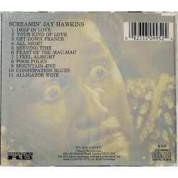 Hawkins Screamin’ Jay CD Real Live  kansi EX levy EX Käytetty CD