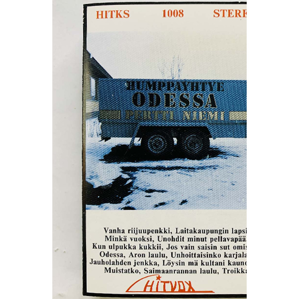 Odessa: Humppayhtye Odessa - Pertti Niemi kansipaperi G , musiikkikasetin kunto EX- kasetti